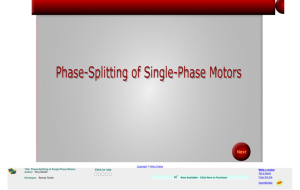 Screenshot for Phase-Splitting of Single-Phase Motors