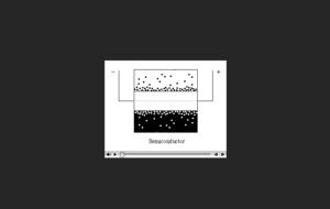 Screenshot for Carrier flow in a Semiconductor Animation