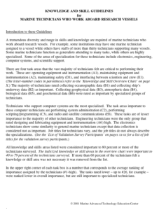 Screenshot for Knowledge and Skill Guidelines for Marine Technicians Who Work Aboard Research Vessels