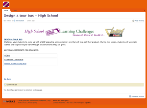 Screenshot for Design a Tour Bus: High School Lesson