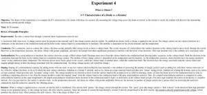 Screenshot for What is Ohmic? I-V Characteristics of a Diode vs. a Resistor