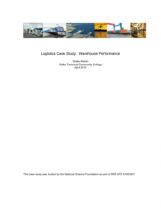 Screenshot for Case Study: Warehouse Performance