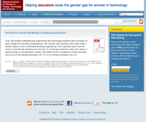 Screenshot for The Need for Female Role Models in Engineering Education