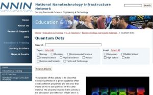 Screenshot for Quantum Dots