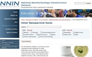 Screenshot for Silver Nanoparticle Socks