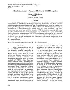 Screenshot for A Longitudinal Analysis of Young Adult Pathways to STEMH Occupations