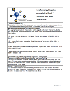 Screenshot for Home Technology Integration Learning Activity