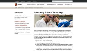 Screenshot for STEM Careers: Laboratory Science Technology