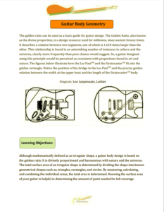 Screenshot for Guitar Body Geometry Activity