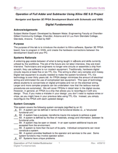 Screenshot for Digital Fundamentals Instructor Guide: Operation of Full Adder/Subtractor