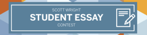 Image of the Scott Wright Student Essay Contest logo.