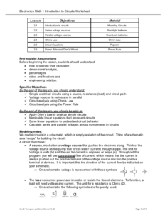 Screenshot for Introduction to Circuits