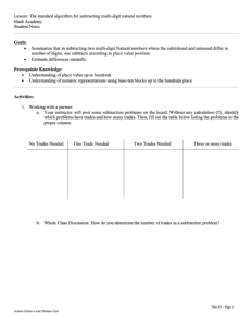 Screenshot for Subtraction Algorithm (Lesson 4 of 18)