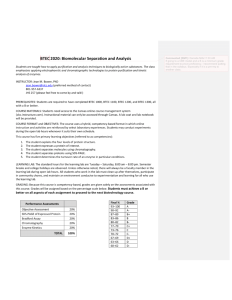 Screenshot for BTEC 2020: Biomolecular Separation and Analysis