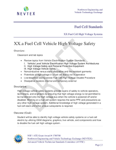 Screenshot for Fuel Cell Standards: Fuel Cell High Voltage Systems