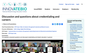 Screenshot for Discussion and Questions About Credentialing and Careers