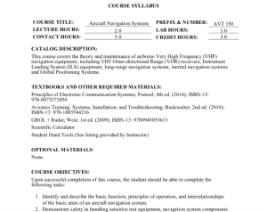 Screenshot for AVT 150 - Aircraft Navigation Systems Syllabus