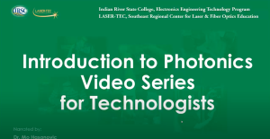 Screenshot for Optical Handling Positioning and Care (Video 6 of 8)