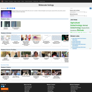 Screenshot for Biotech Careers: Molecular Biology