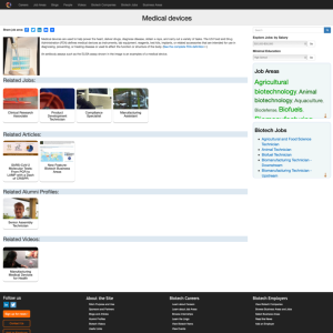 Screenshot for Biotech Careers: Medical Devices