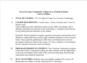 Screenshot for CT2114 Special Topics in Corrosion Technology