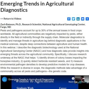 Screenshot for Emerging Trends in Agricultural Diagnostics