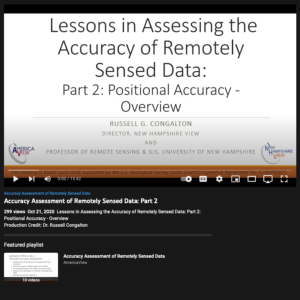 Screenshot for Accuracy Assessment of Remotely Sensed Data (Part 2 of 7)