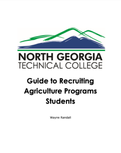 Screenshot for Guide to Recruiting Agricultural Students