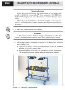 Screenshot for Faculty Workshop - Lab: Open-Circuit Voltage (1 of 5)