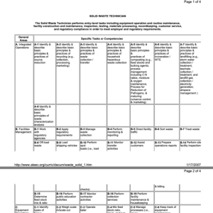 Screenshot for Solid Waste Technician: Developing a Curriculum