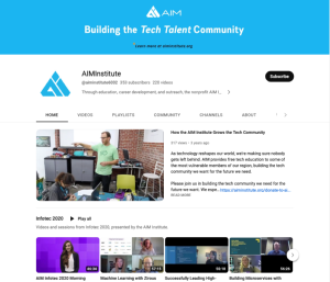 Screenshot for AIM Institute YouTube Channel