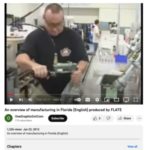 Screenshot for An Overview of Manufacturing in Florida