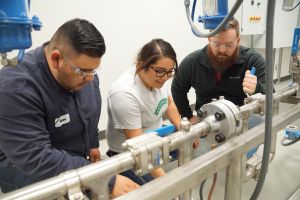 Students working on Instrumentation Lab project