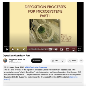 Screenshot for Deposition Overview - Part I