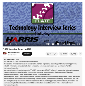 Screenshot for FLATE Technology Interview Series: Harris Government Communications Systems