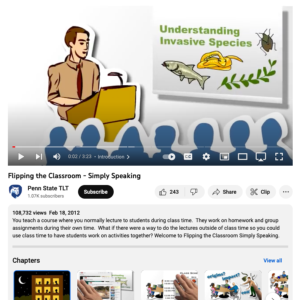 Screenshot for Flipping the Classroom