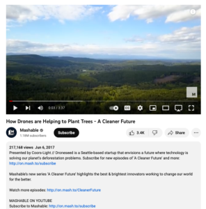 Screenshot for How Drones are Helping to Plant Trees: A Cleaner Future