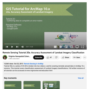 Screenshot for Accuracy Assessment of Landsat Imagery Classification (20A of 20)