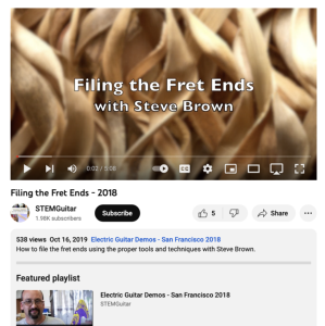 Screenshot for Filing the Fret Ends (Part 19 of 20)