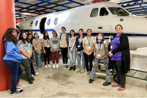 An image of students at the WiSTEM Institute; attribution to Ngozi Cole / WYSO