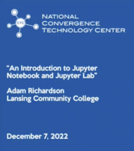 Screenshot for Introduction to Jupyter Notebook and JupyterLab