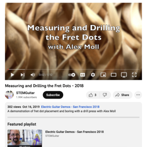 Screenshot for Measuring and Drilling the Fret Dots (Part 8 of 20)