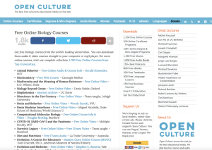 Screenshot for Free Online Biology Courses