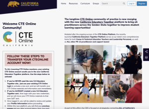 Screenshot for CTE Online California