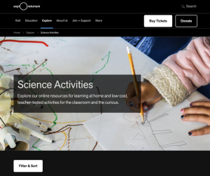 Screenshot for Exploratorium: Explore Activities