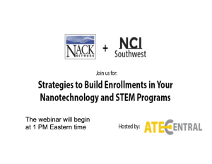 Screenshot for Strategies to Build Enrollments in Your Nanotechnology and STEM Programs