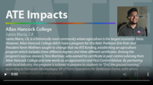 Screenshot for ATE Impacts: Allan Hancock College