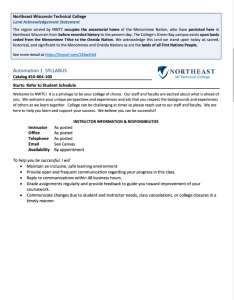 Screenshot for Automation 1: Control Logic: Course Outcome Summary and Syllabus