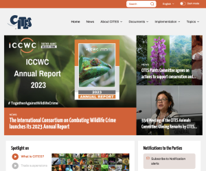 Screenshot for Convention on International Trade in Endangered Species of Wild Fauna and Flora (CITES)