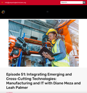 Screenshot for Episode 51: Integrating Emerging and Cross-Cutting Technologies: Manufacturing and IT